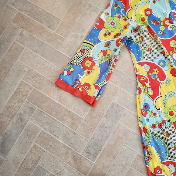 Vtg 60s Suzy Star Women's Size Sm Robe Paisley - Picture 6 of 9